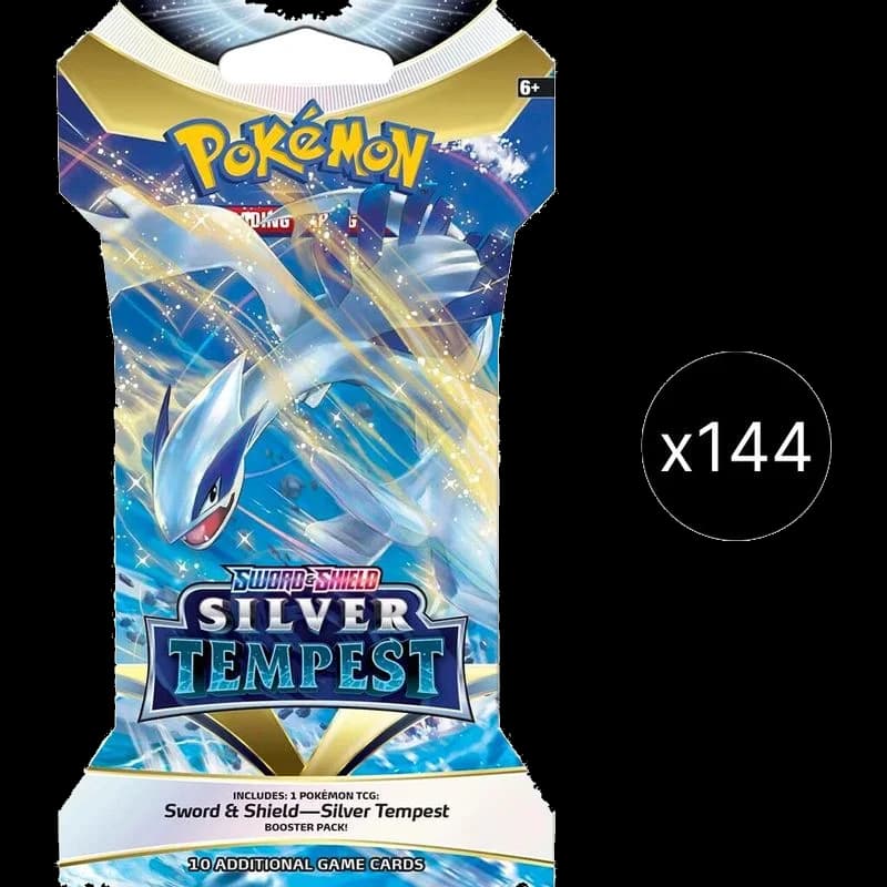 Silver Tempest Sleeved Booster Pack Case