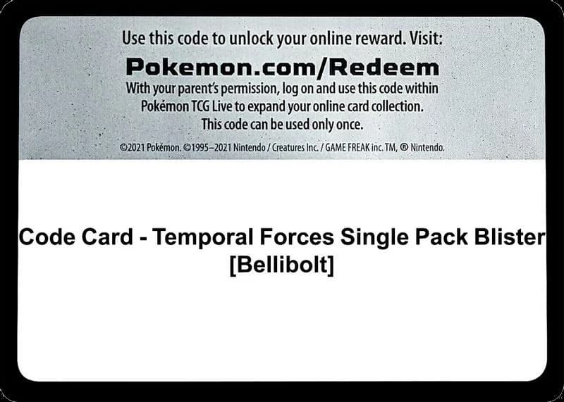 Code Card - Temporal Forces Single Pack Blister [Bellibolt]