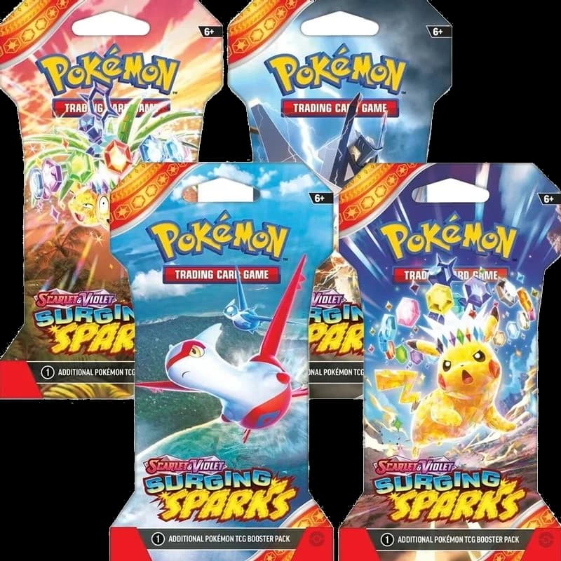 Surging Sparks Sleeved Booster Pack Bundle [Set of 4]