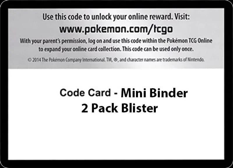 Code Card - Mini Binder 2 Pack Blister