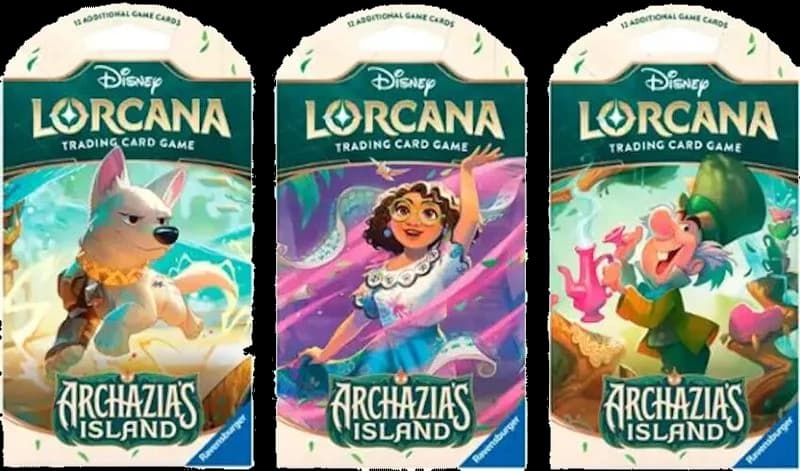 Disney Lorcana: Archazia's Island Sleeved Booster Pack Art Bundle