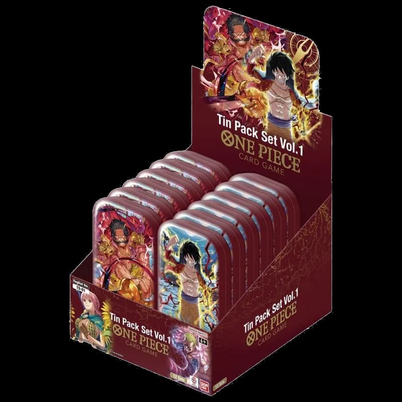 One Piece Tin Pack Set Vol. 1 Display