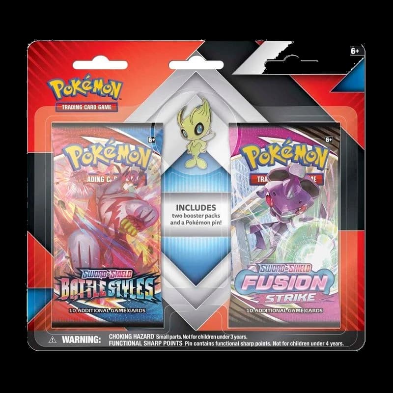 2 Booster Packs & Celebi Collector's Pin