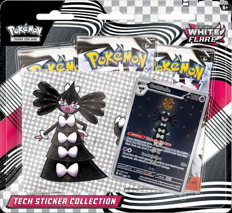 White Flare Tech Sticker Collection