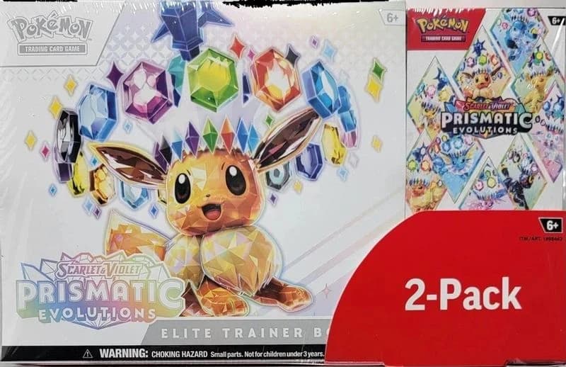 Costco Pokemon Prismatic Evolutions 2-Pack Trainer Box and Booster Bundle