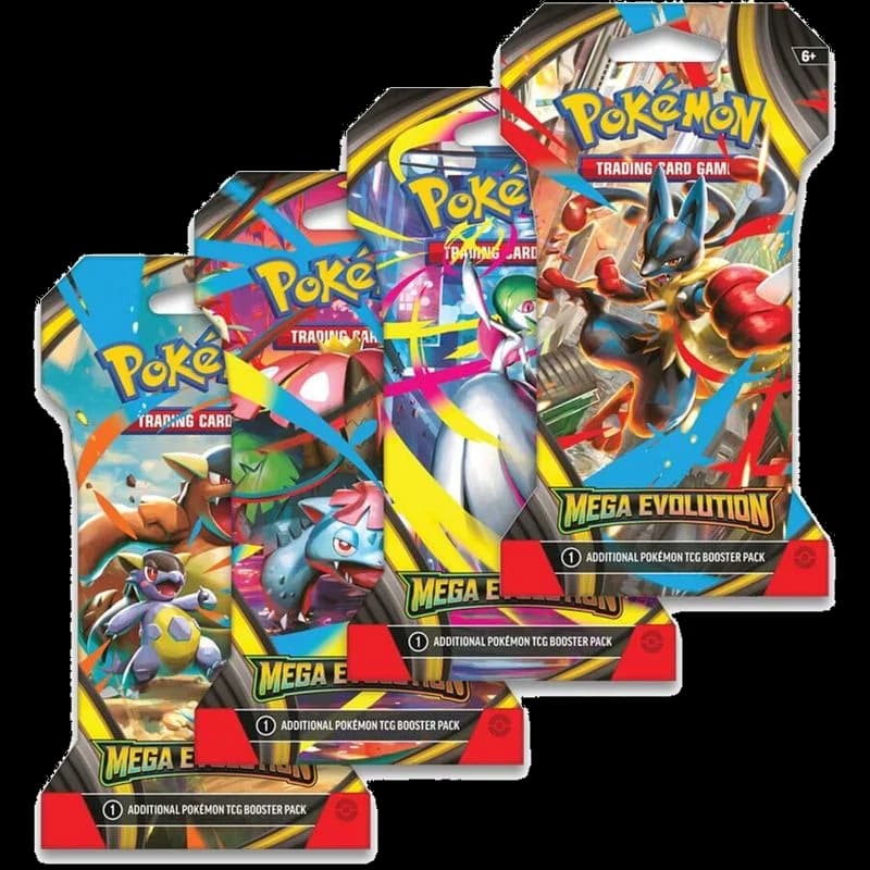 Mega Evolution Sleeved Booster Pack Art Bundle [Set of 4]