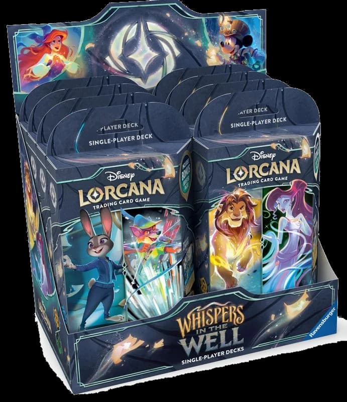 Disney Lorcana: Whispers in the Well Starter Deck Display