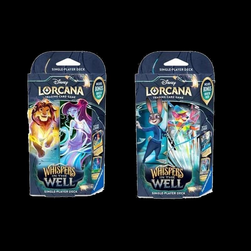 Disney Lorcana: Whispers in the Well Starter Deck [Set of 2]