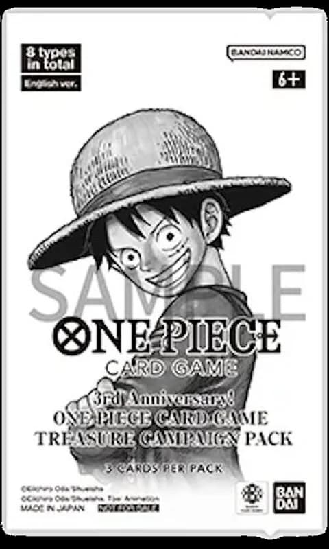 3rd Anniversary One Piece Card Game Treasure Campaign Pack