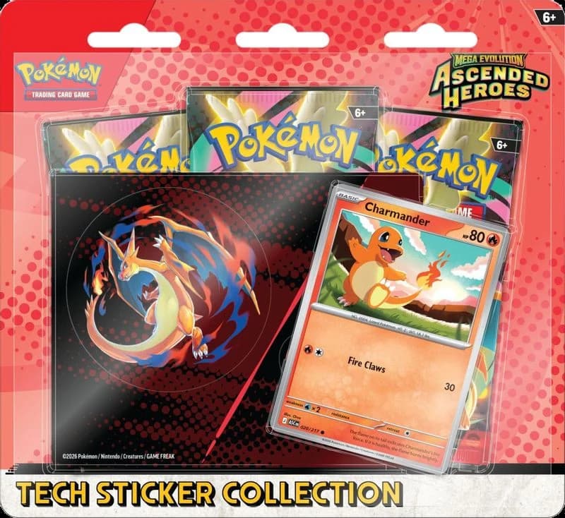 Mega Evolution: Ascended Heroes Tech Sticker Collection - Charmander