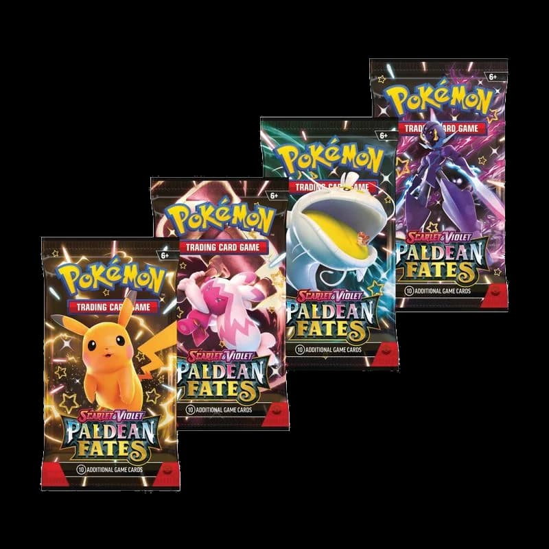 Paldean Fates Booster Pack Art Bundle [Set of 4]