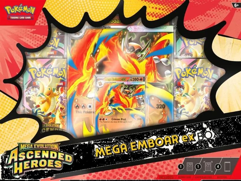 Ascended Heroes Mega Emboar ex Box