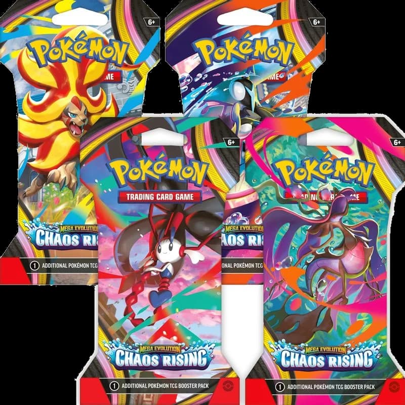 Chaos Rising Sleeved Booster Pack Art Bundle [Set of 4]