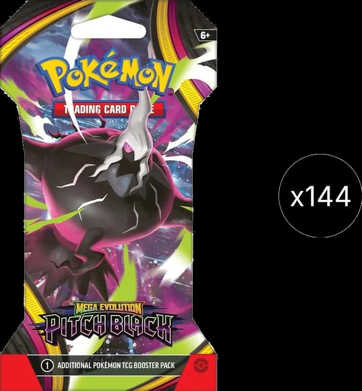 Pitch Black Sleeved Booster Case