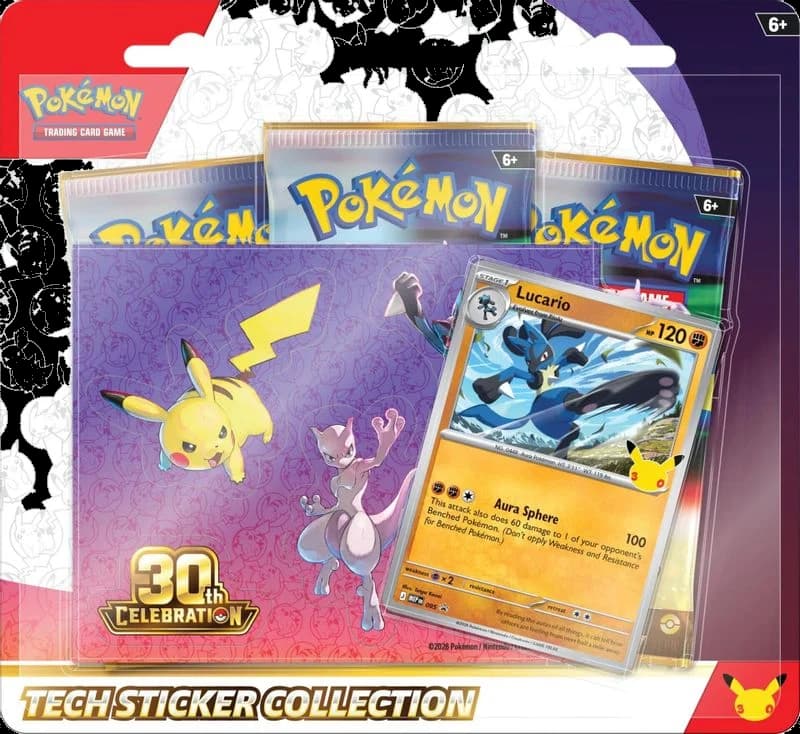30th Celebration Tech Sticker Collection [Lucario]