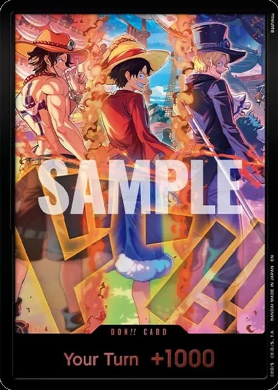 DON!! Card (English Version 3rd Anniversary Set) (Ace, Luffy, Sabo)