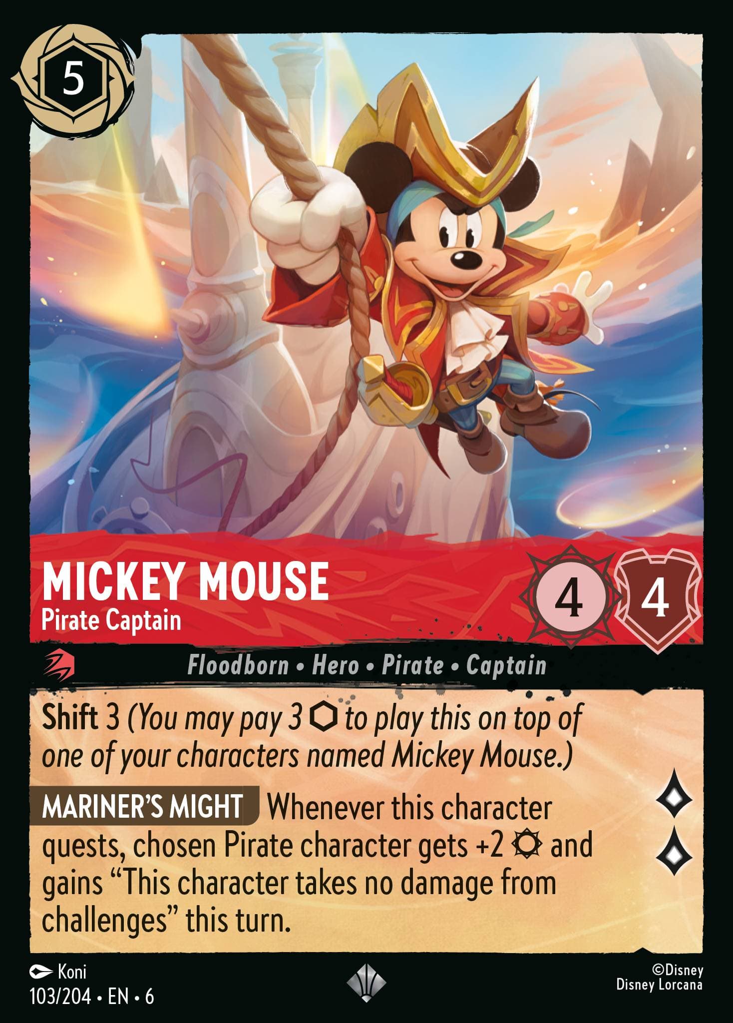 Mickey Mouse - Capitaine pirate