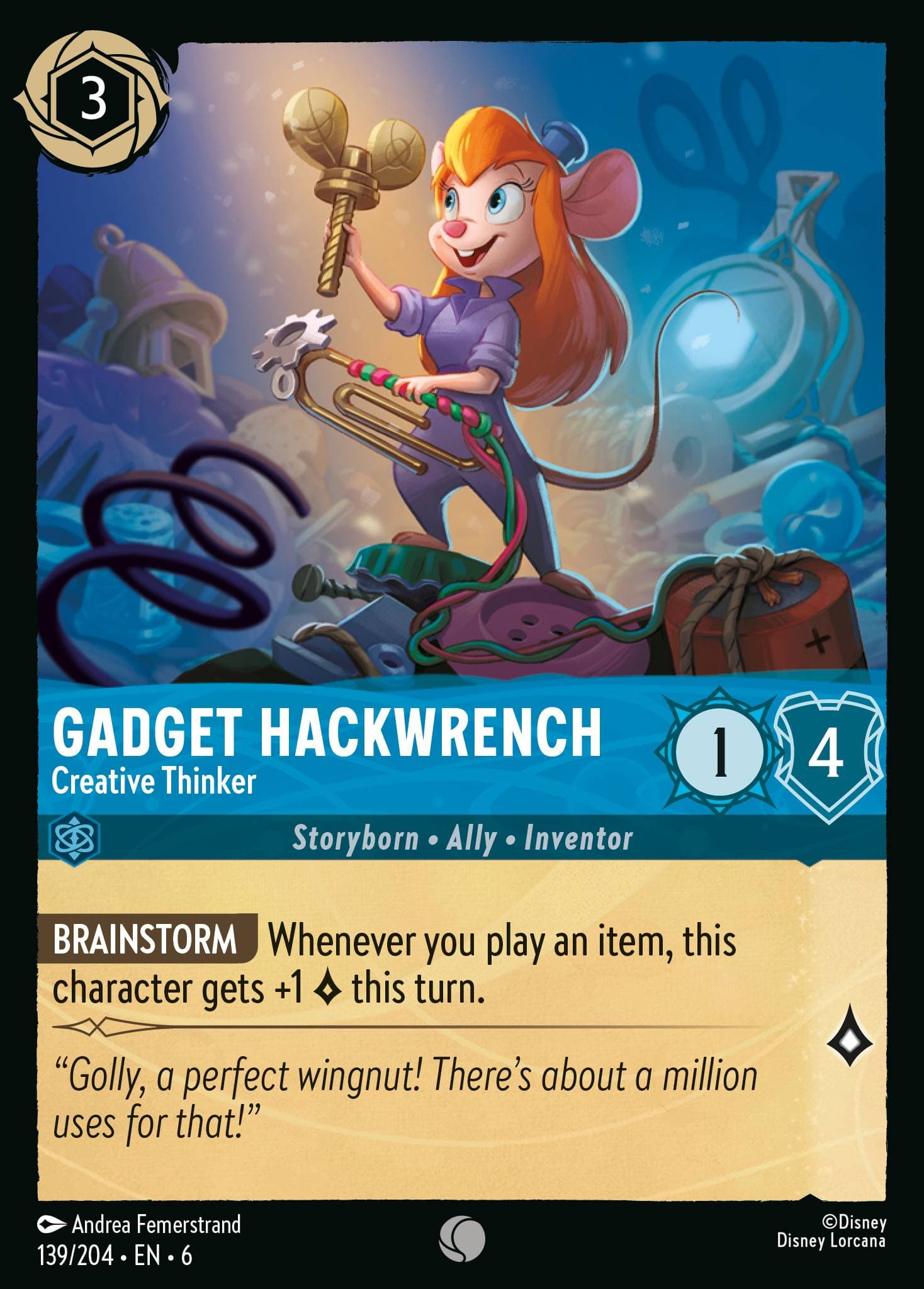 Gadget Hackwrench - Creative Thinker