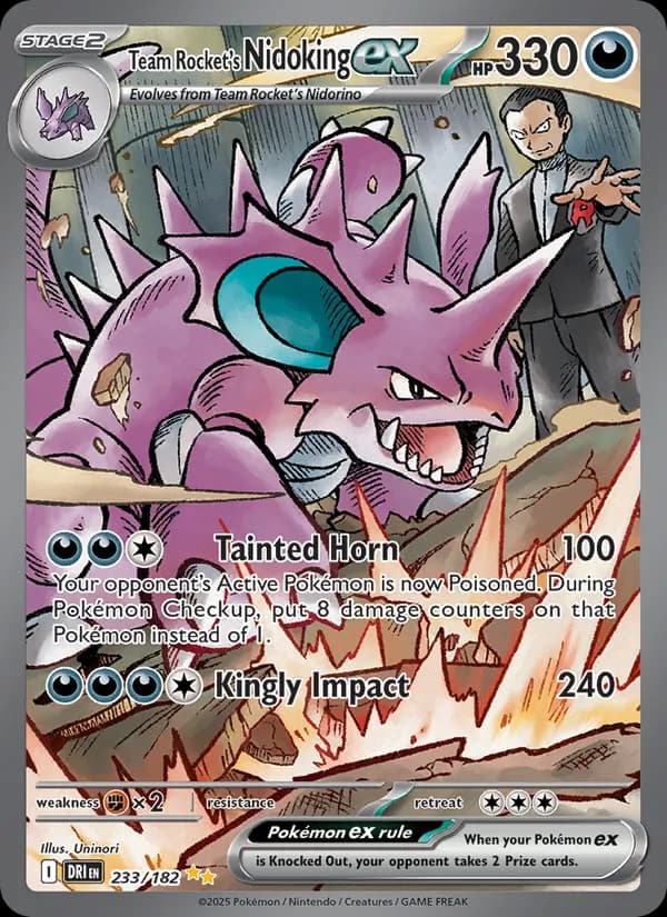Nidoking-ex de la Team Rocket