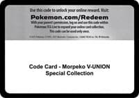 Code Card - Morpeko V-UNION Special Collection